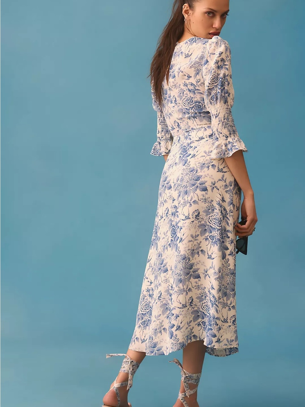 Reformation Carolena Pompadour Midi Dress - Picture 5 of 9